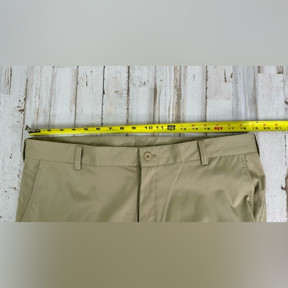 Nike Golf Pants Mens 36x34 Pleated Dri-Fit Tan - Picture 7 of 11